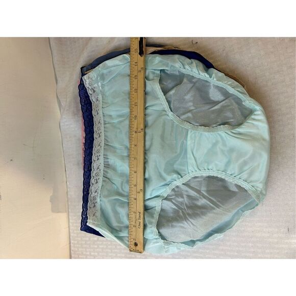 6 pairs Hanes size 8/XL nylon panties lot multi color NEW - Picture 6 of 6